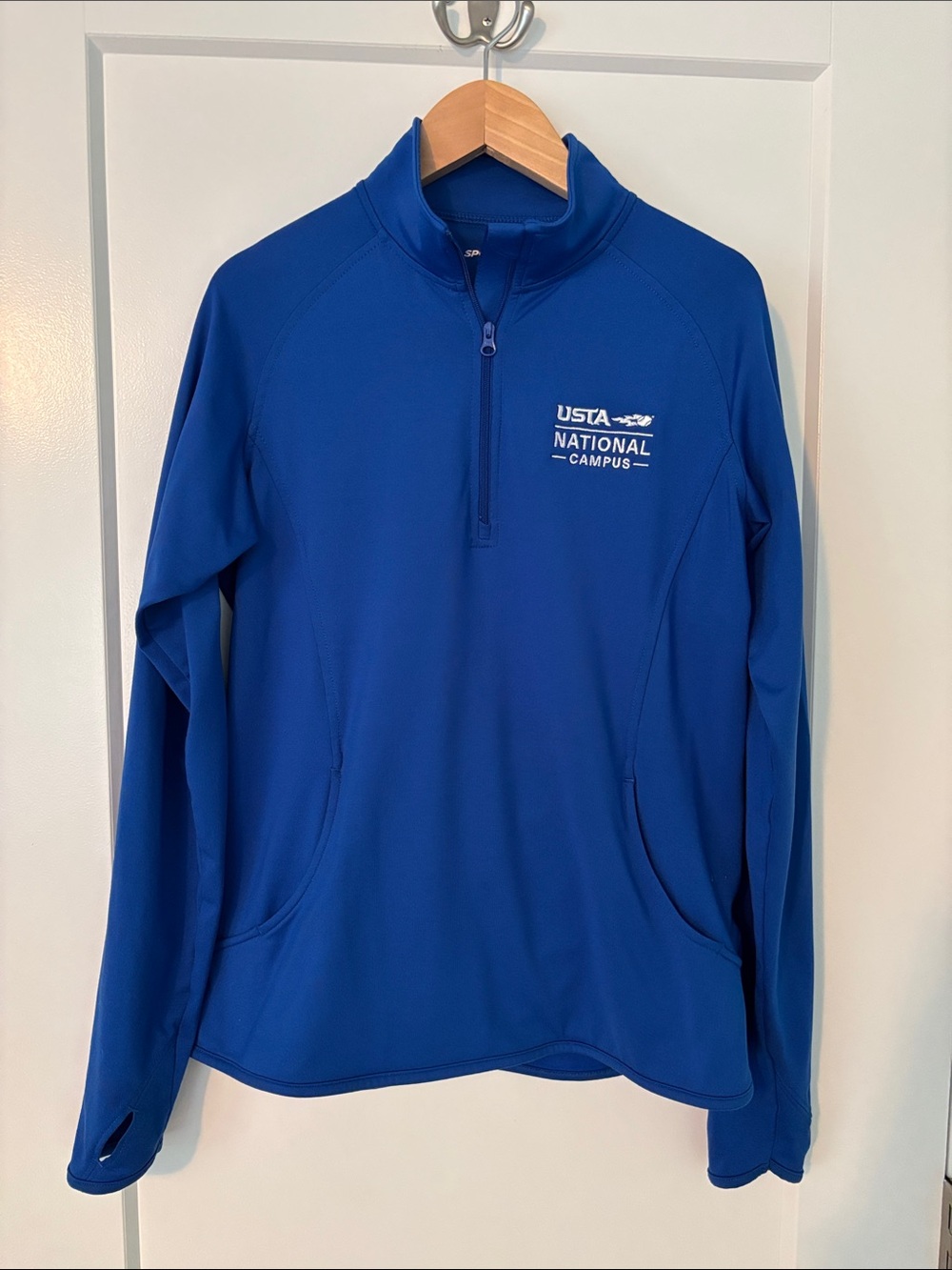 Sport-Tek USTA National Campus Blue Quarter-Zip Pullover, Size XS